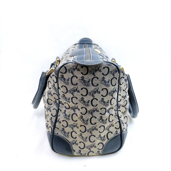 CELINE Hand Bag Navy Blue Canvas 1009719 - Picture 3 of 9